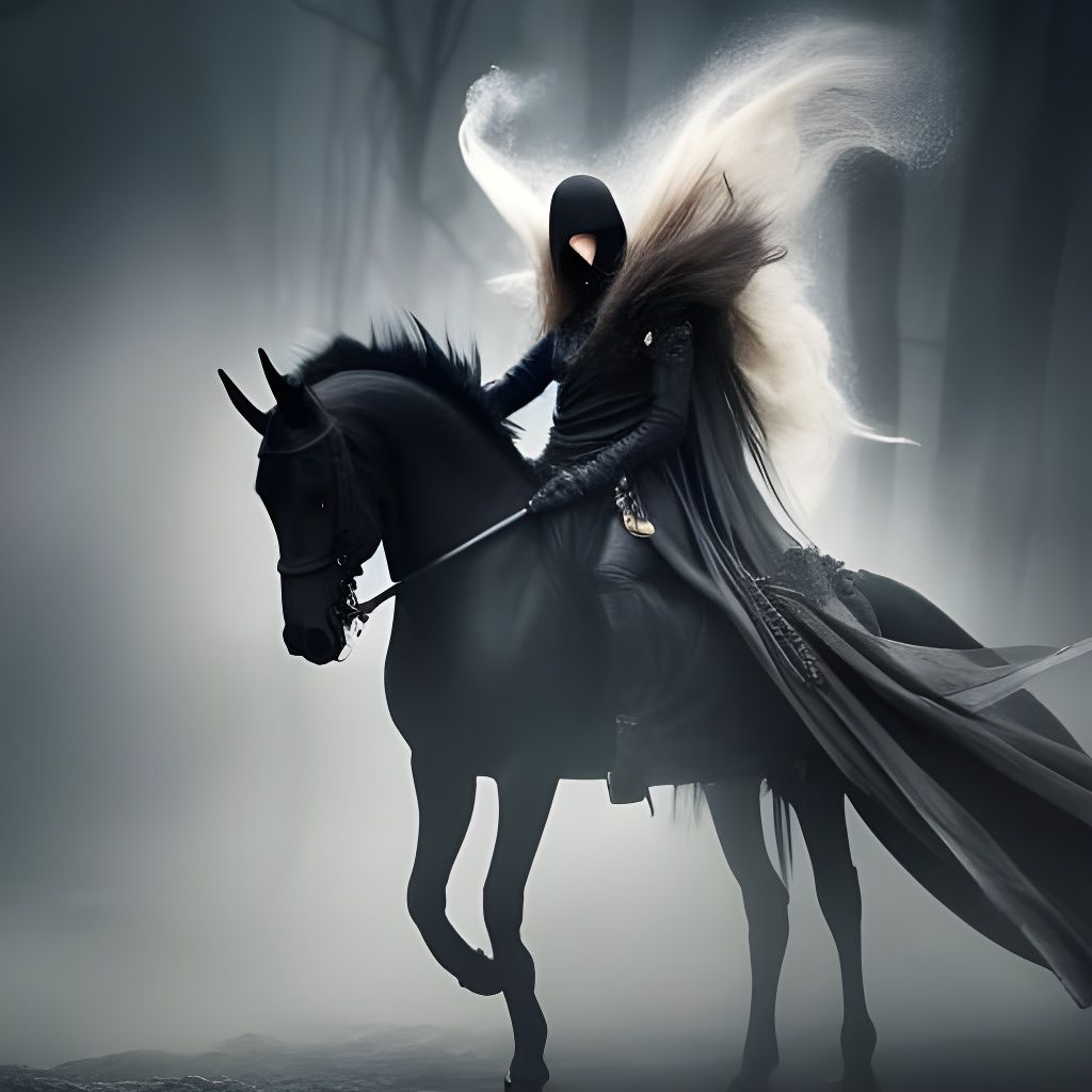 Epic Grim Reaper on Magical Horse