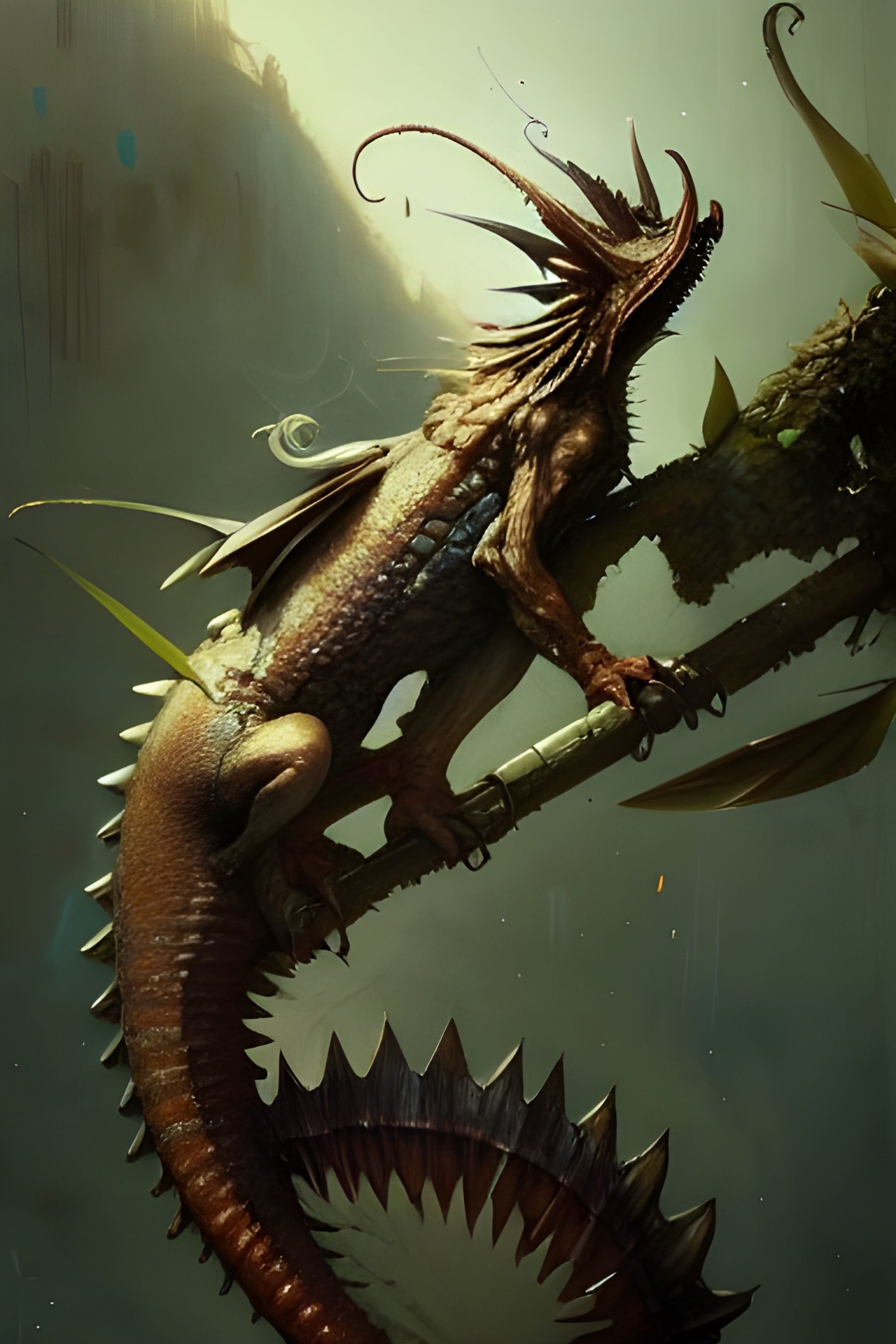 Detailed Dragon Character in Storybook Style