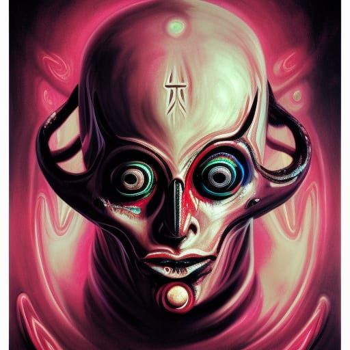 Third Eye Dominance: Dark Occult Concept Art