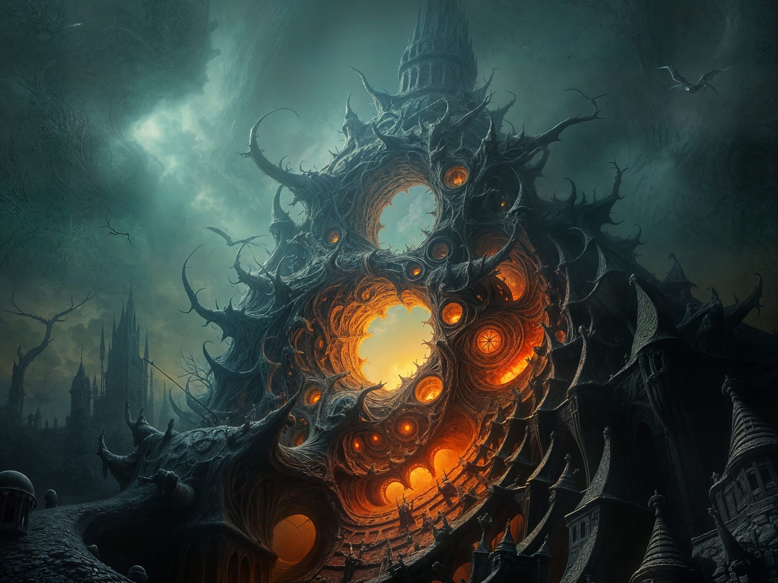 Fractal Abstraction in 8-Layered Geometry