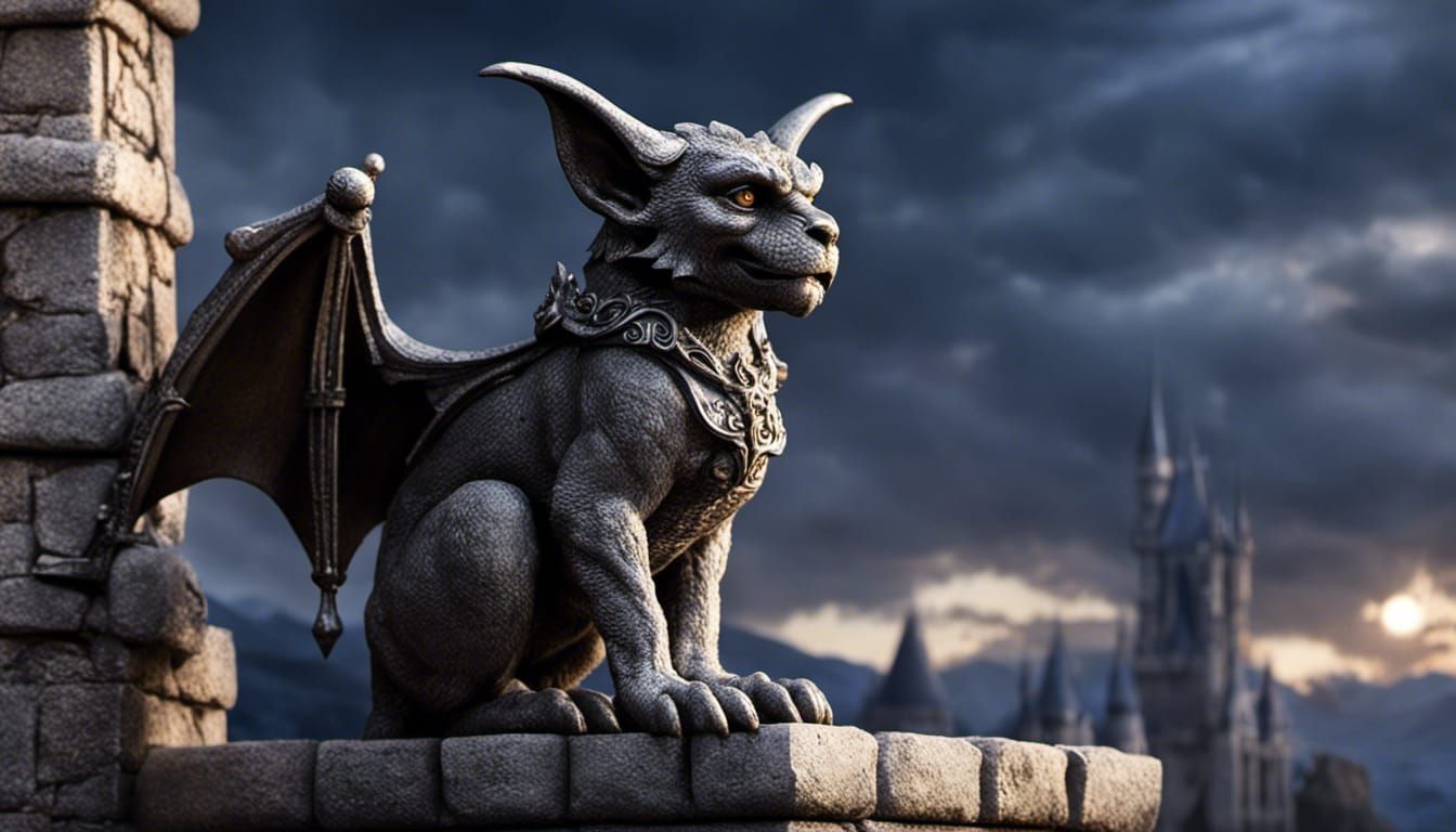 Gothic Stone Gargoyle