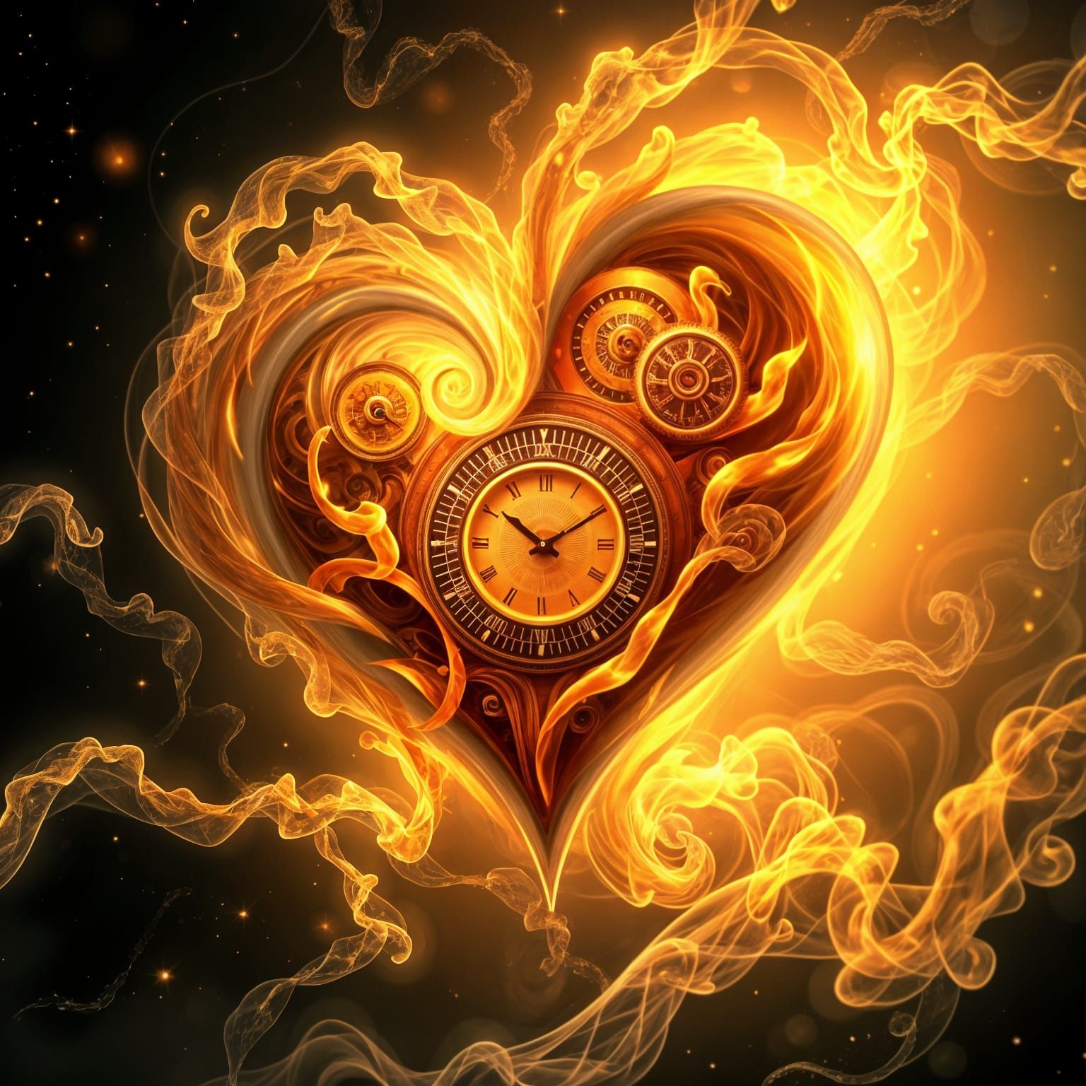 AI Generated Image of a Temporal Heart