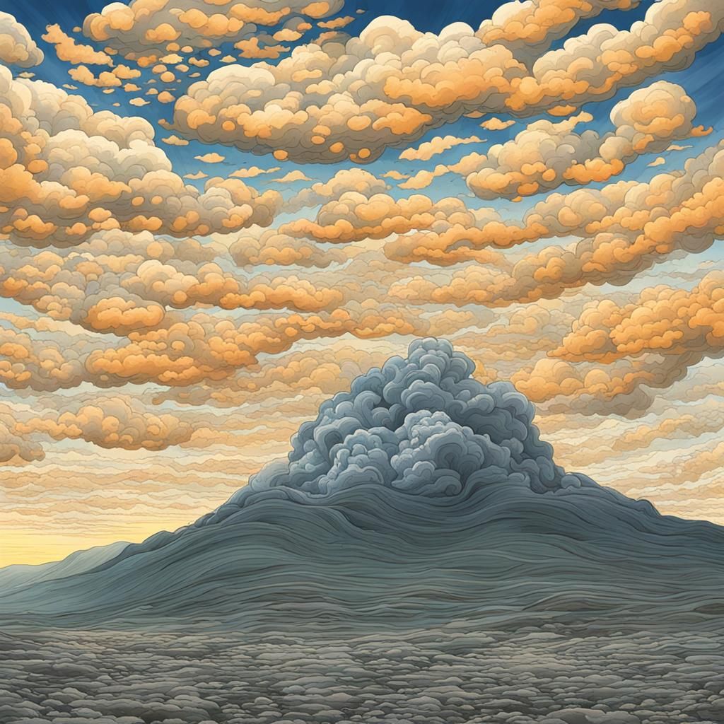Abstract Cloudscape Generated by AI