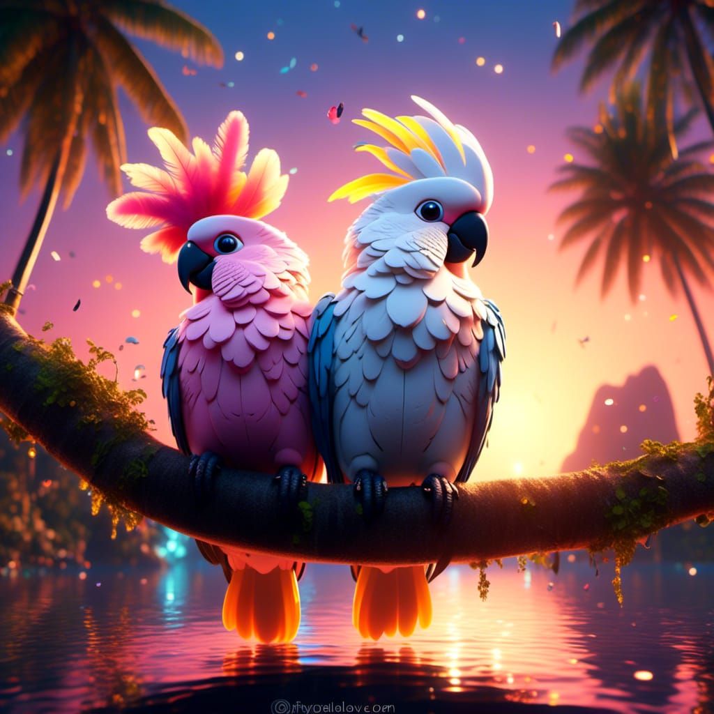 Cute Cockatoos <lora:Kyoot:1.0>
