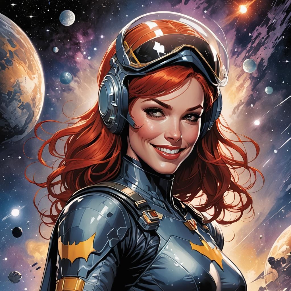 Batgirl in Space, Comic Book Art