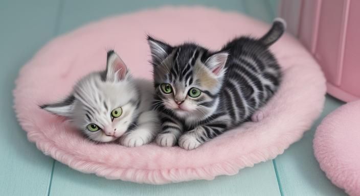 Fluffy Kitten Portrait