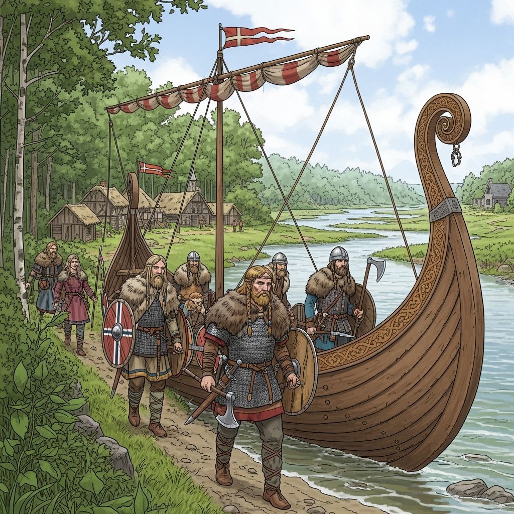 Viking Family in Normandy, France, 850 AD