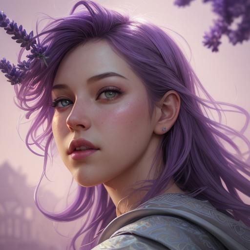 Hyperrealistic Splash Art Face with Colorful Accents