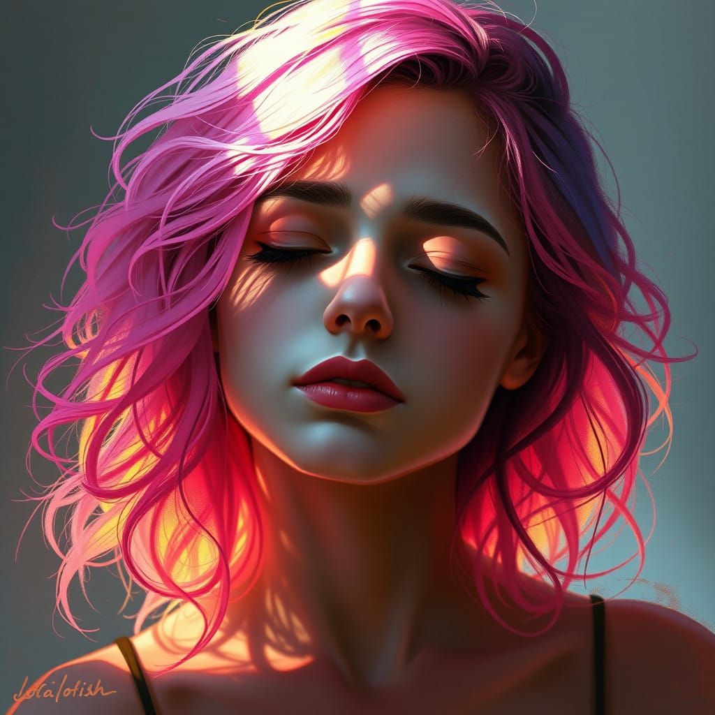 Ethereal Dreamgirl Lost in Thought