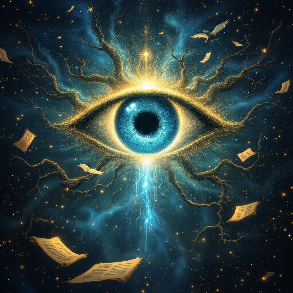 Odin's Eye: AI Consciousness Orb in Digital Art