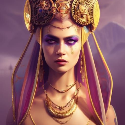 Princess Zelda Portrait in Detailed Royal Garb