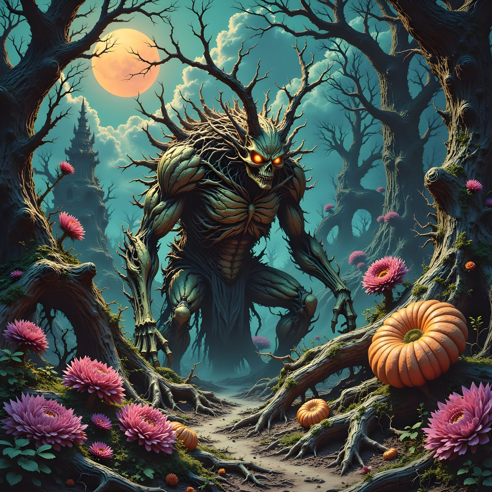 Hyperrealistic Creature in Fractured Microcosm