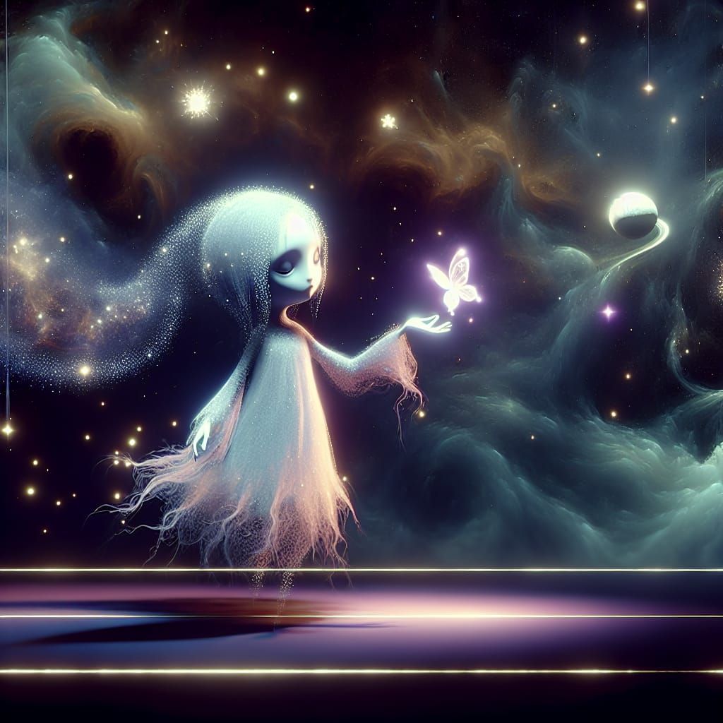 Careless Wisp Guiding Dance, Chromatic Aberration CGI