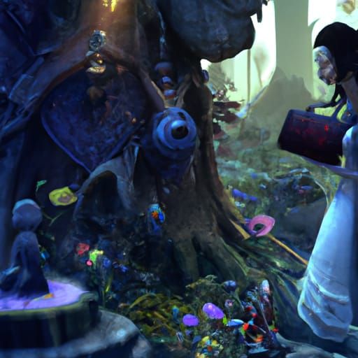 Horrific Biscuit Princess in Dark Fantasy Garden