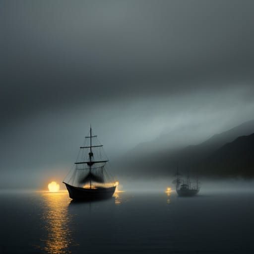 Mystical Sirens Sing Luring Sailors to Doom in an Ethereal S...