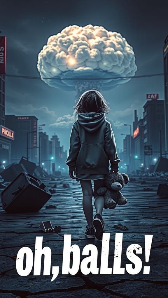 Gritty Dystopian Metropolis in Neon Noir Style