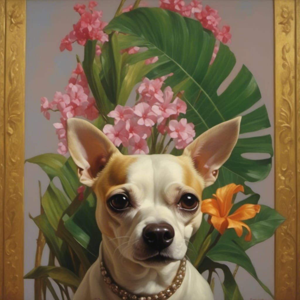 Chihuahuas and Terriers in Art Deco Style