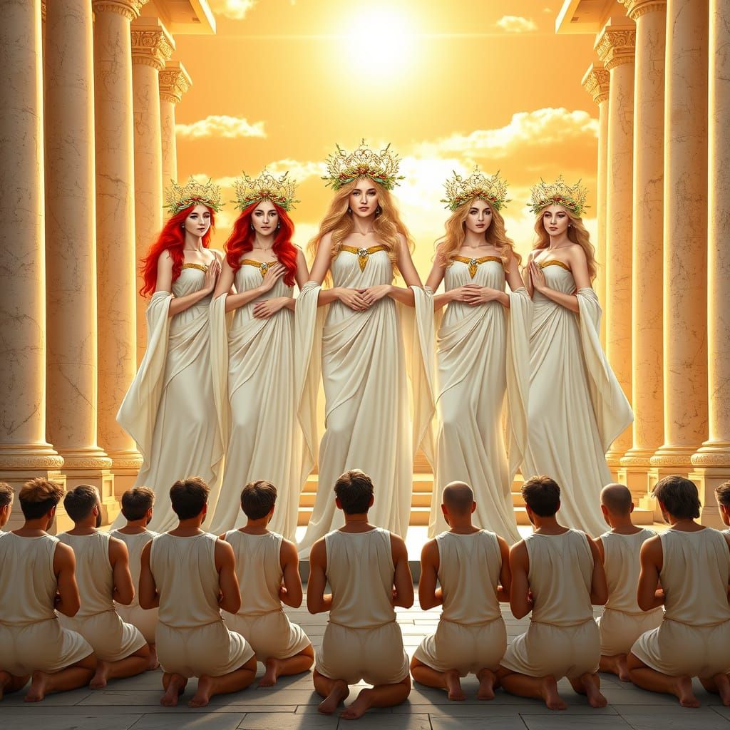 Divine Feminine Power in Ancient Temple