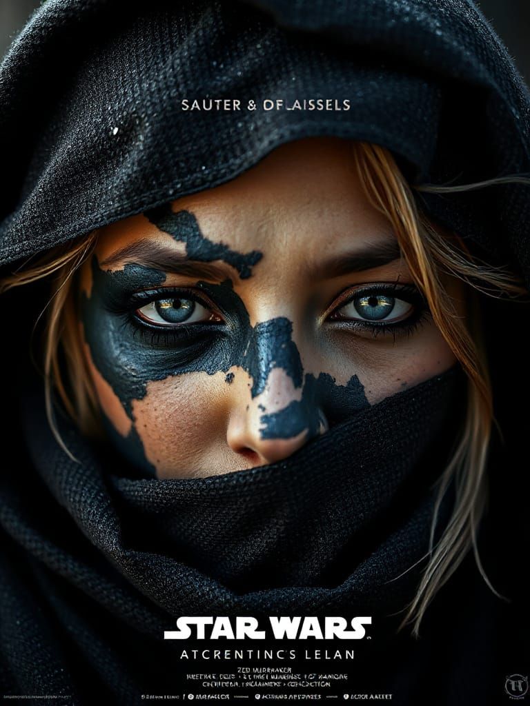 Star Wars Movie Poster: Mysterious Warrior Woman