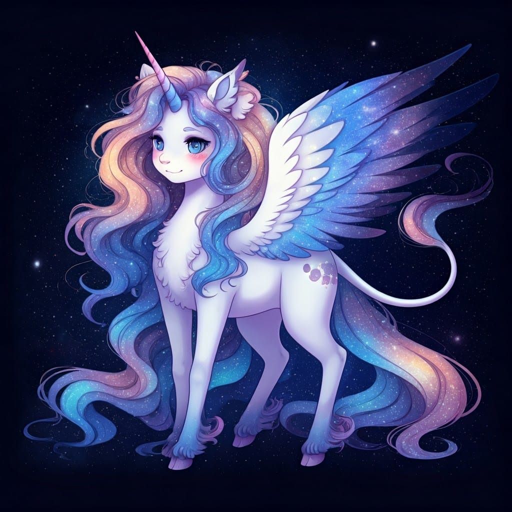 Galaxy Pegasus Dancer in Celestial Beauty
