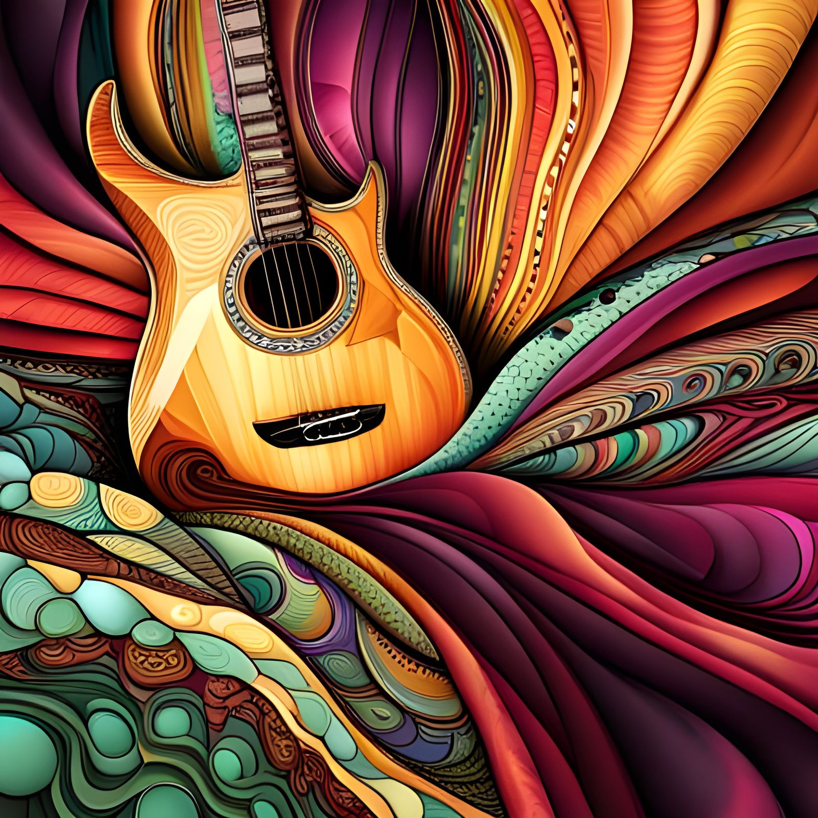 Mother's Day Guitar Quilt