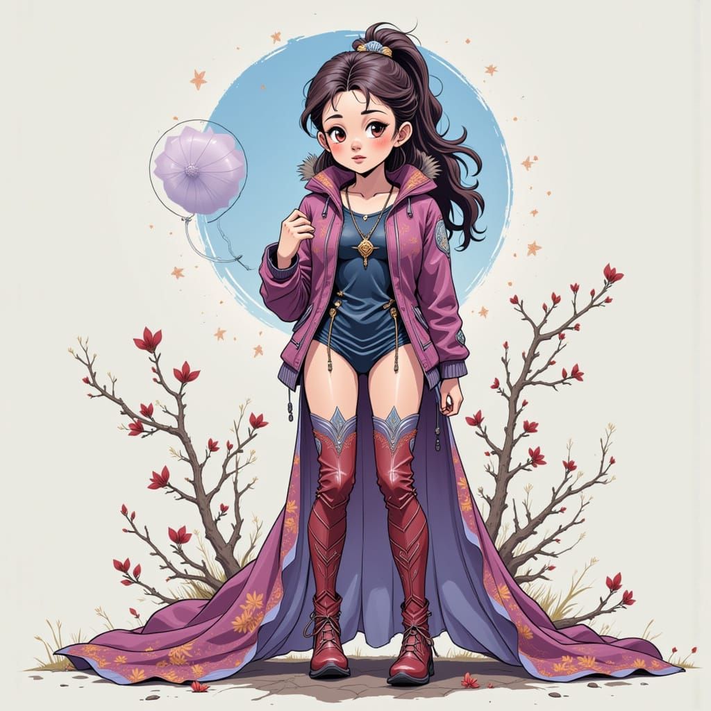 Trista in Lush Jungle Environment