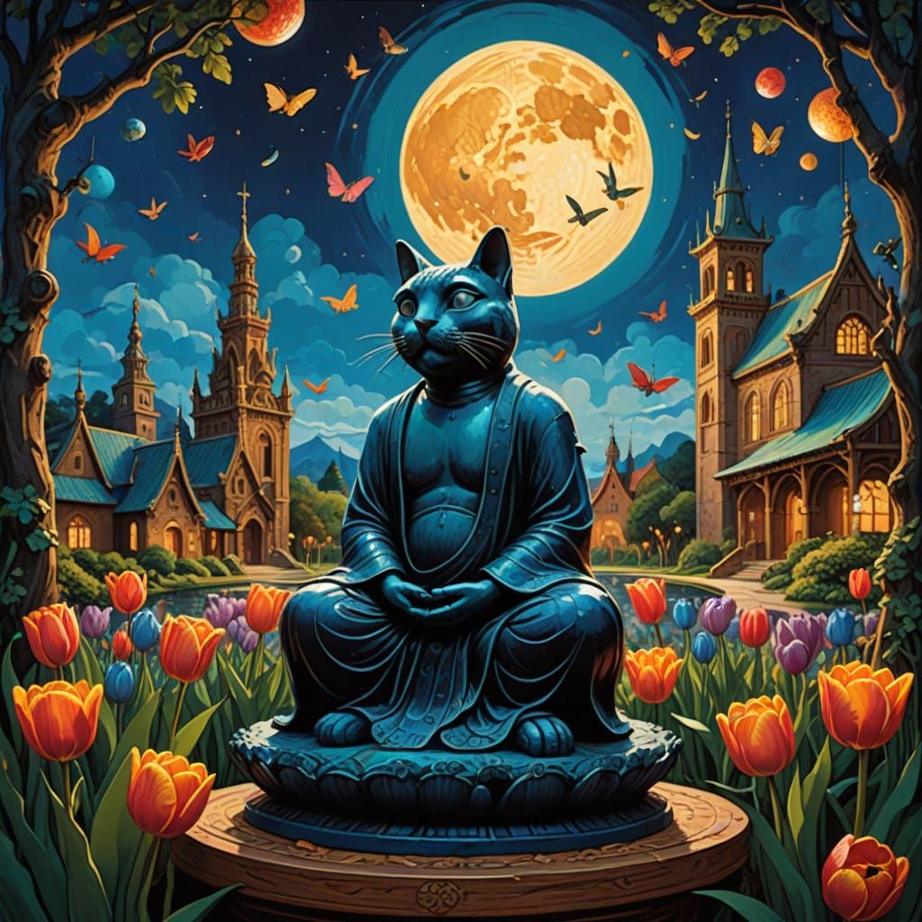 Whimsical Dreamscapes: Blending Eastern and Western Iconogra...