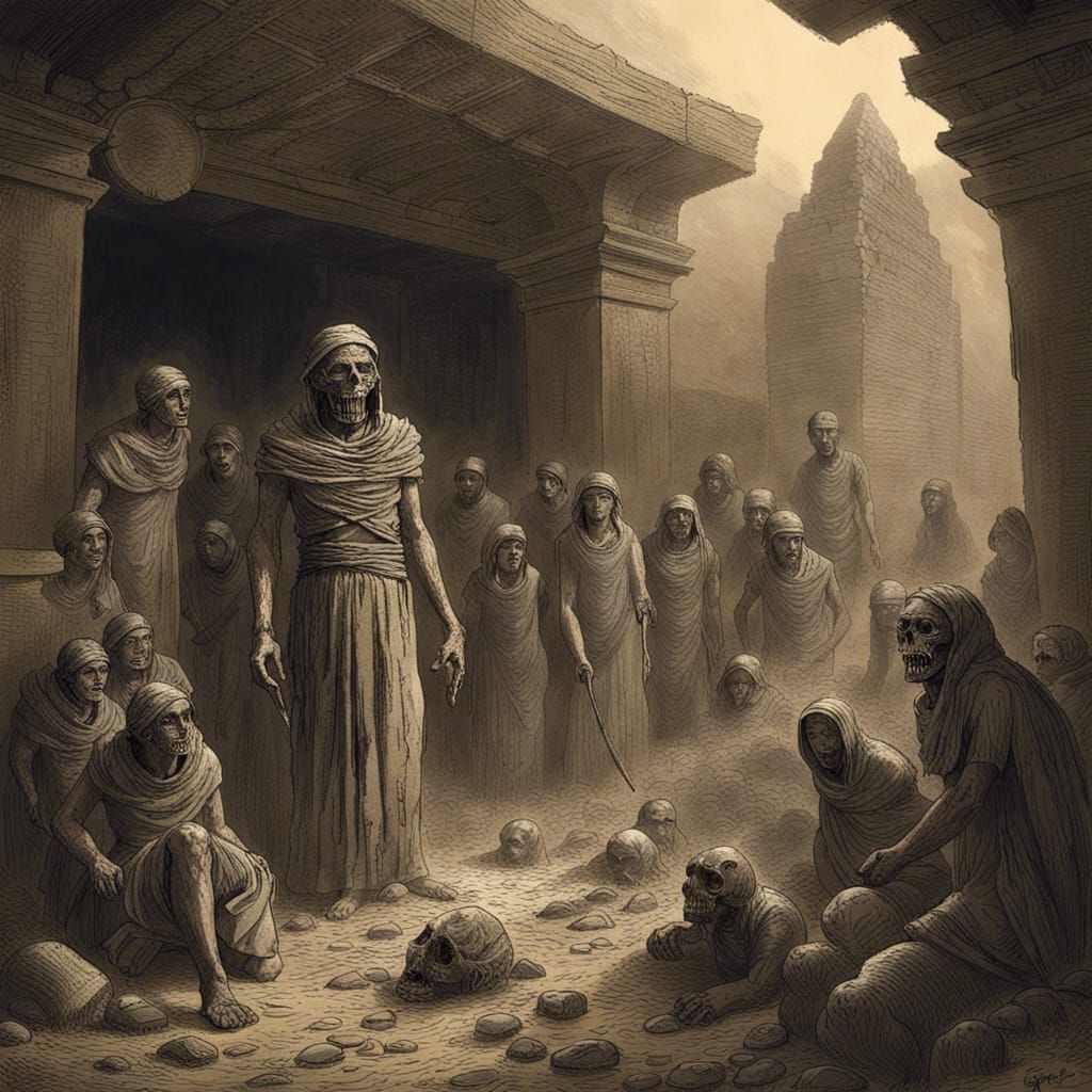 Cursed Mummy Rising at Archaeological Dig Site