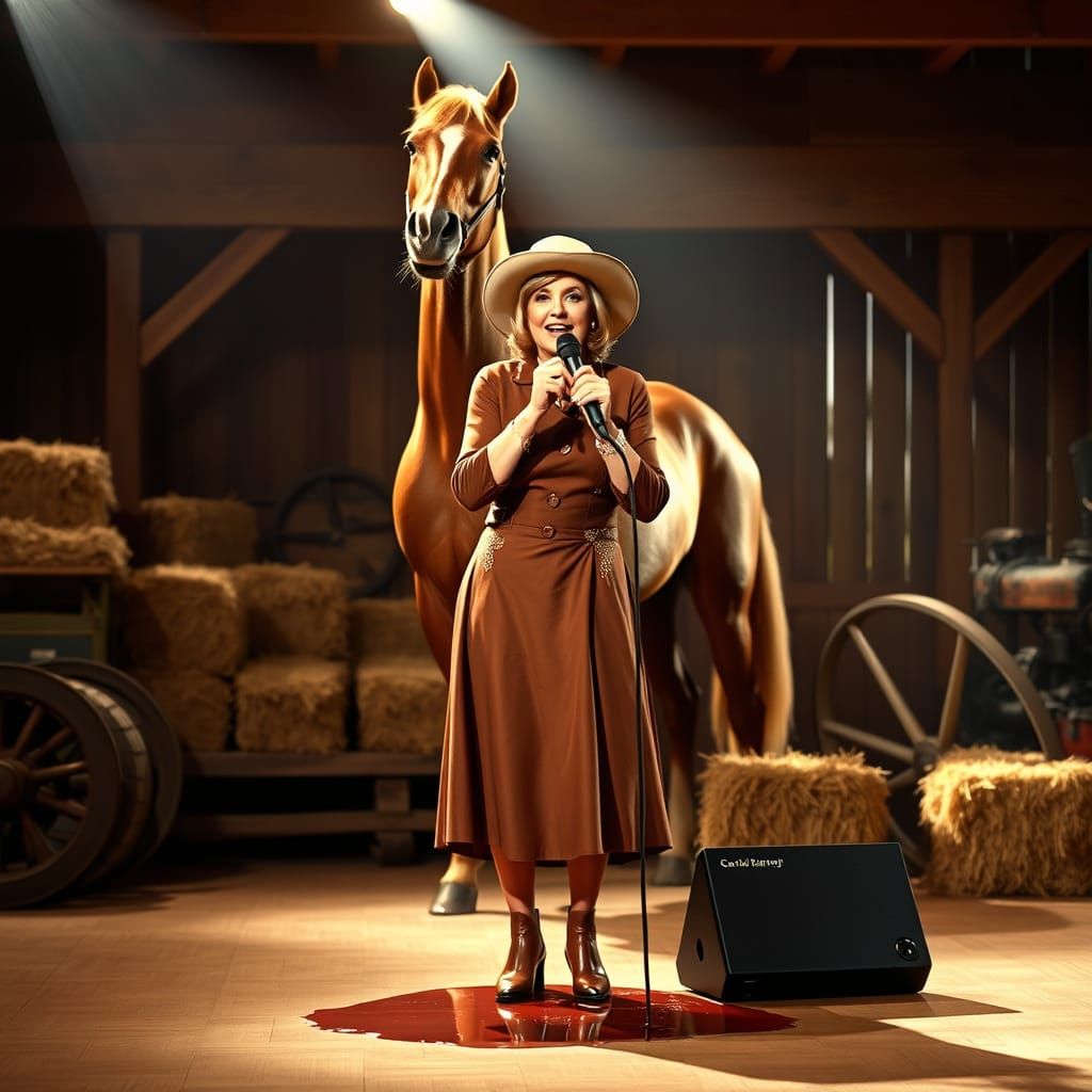 Carol Burnett Delights in Whimsical Farm Hoedown