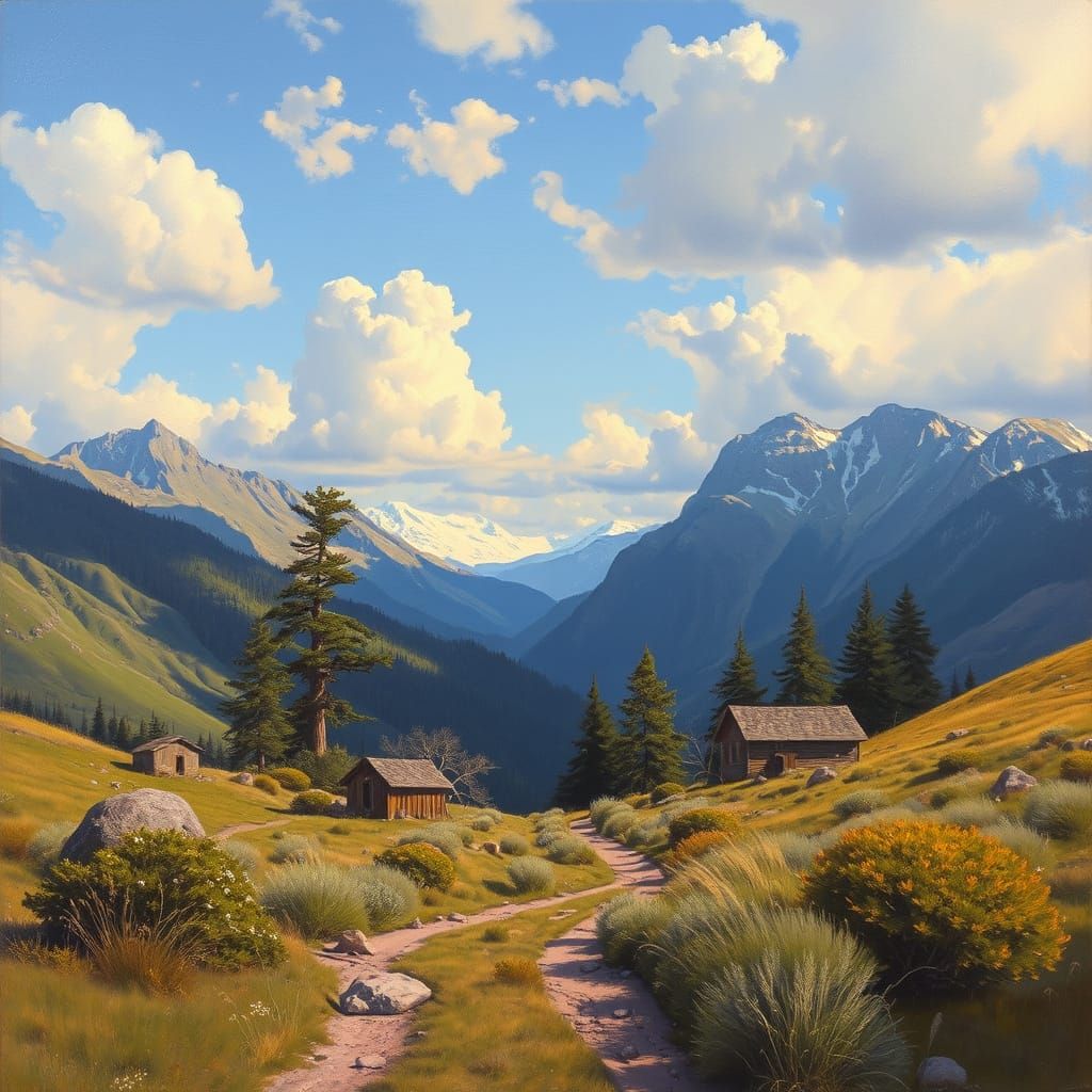 Surreal Absence: An Oil Painting in Gurney Style