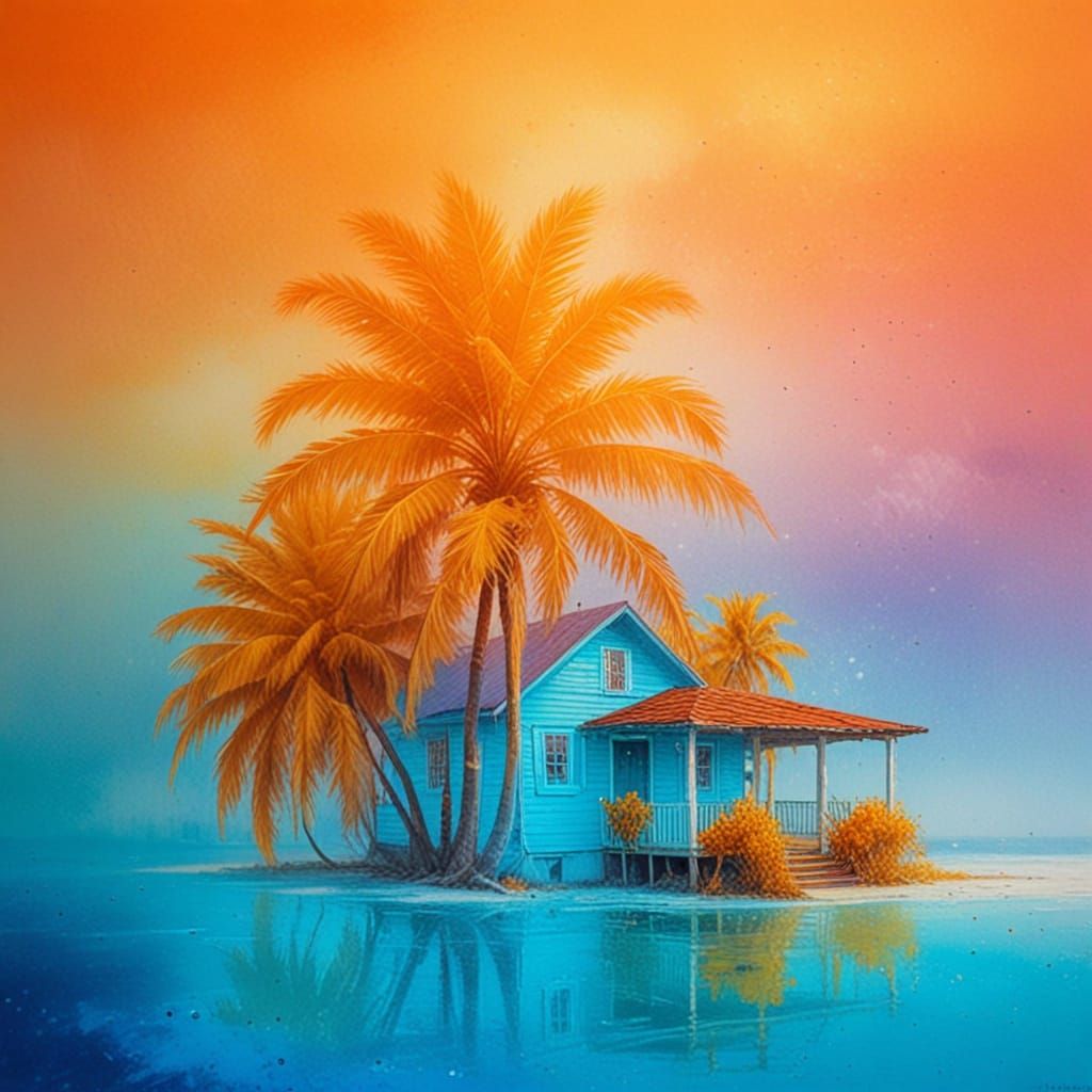 Turquoise Beach Cottage in Tropical Paradise