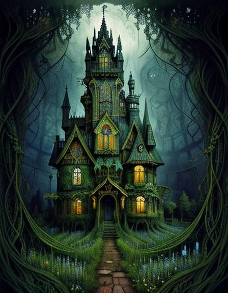 Hyperdetailed Lathyrus Painting by Alexander Jansson