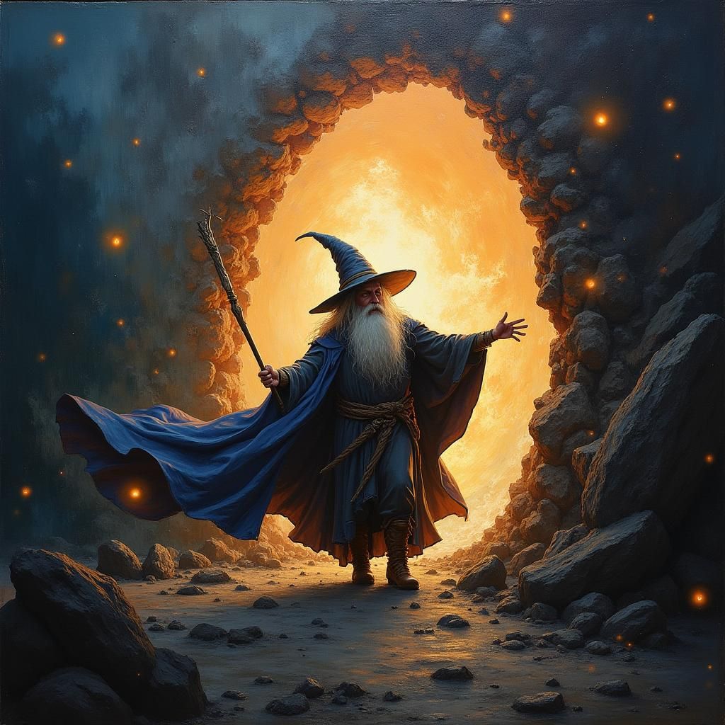 Wizard Breaks Through to Magical World