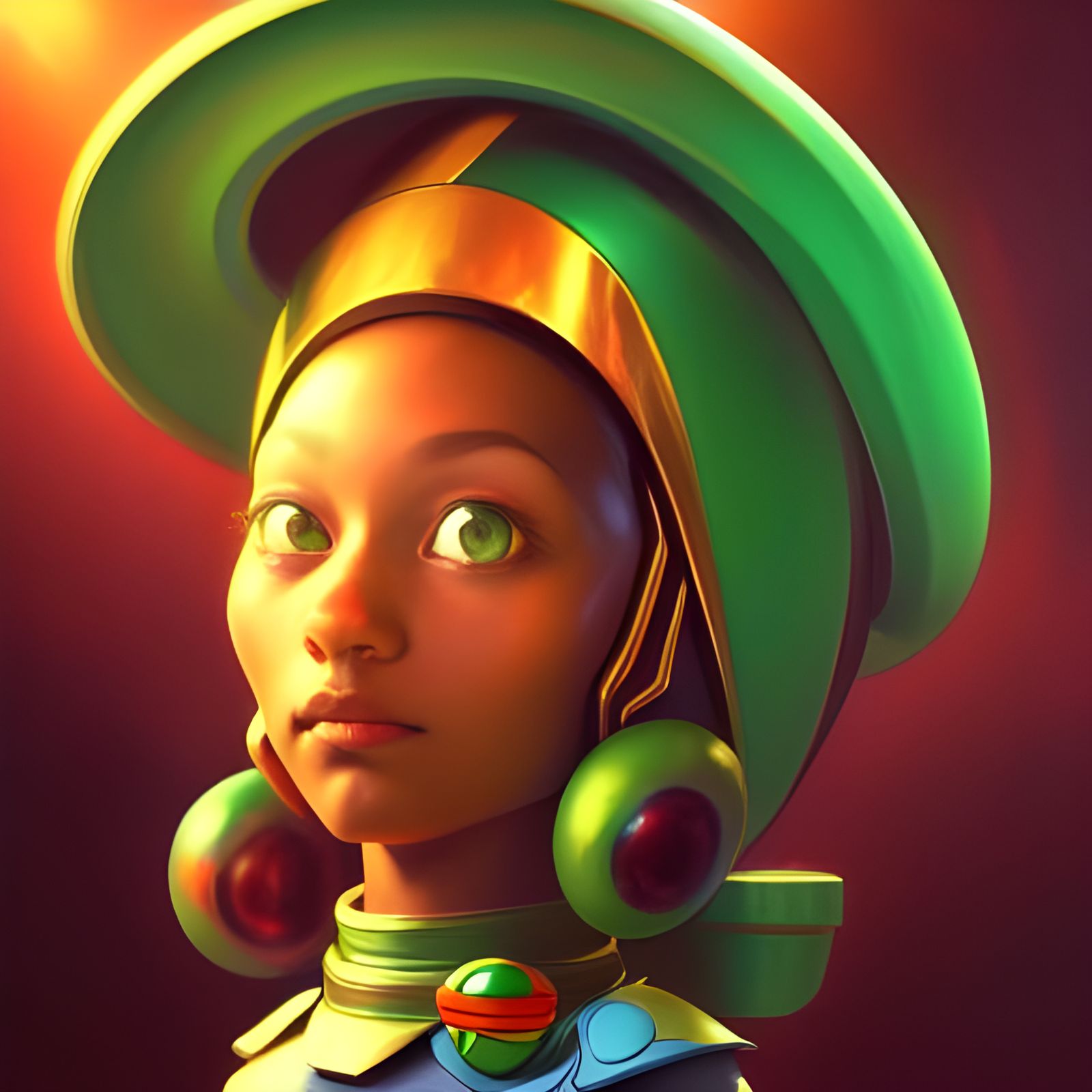 Hyperrealistic Portrait of Marvin the Martian