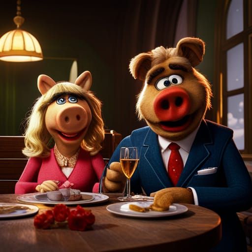 Alf and Miss Piggy on a Date