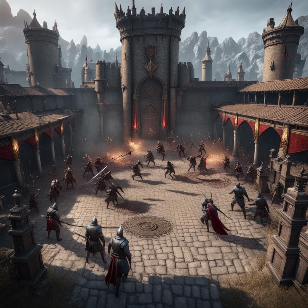 Epic Baldur's Gate 3 Battle Scene in 3D