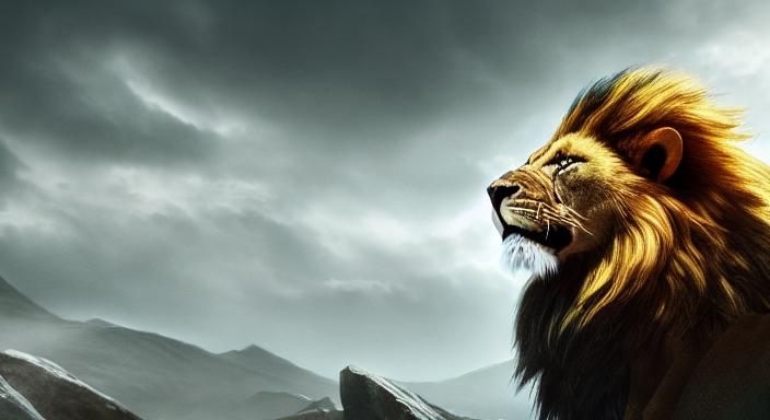 Fire and Ice: Hyperrealistic 3D Digital Art Portrait