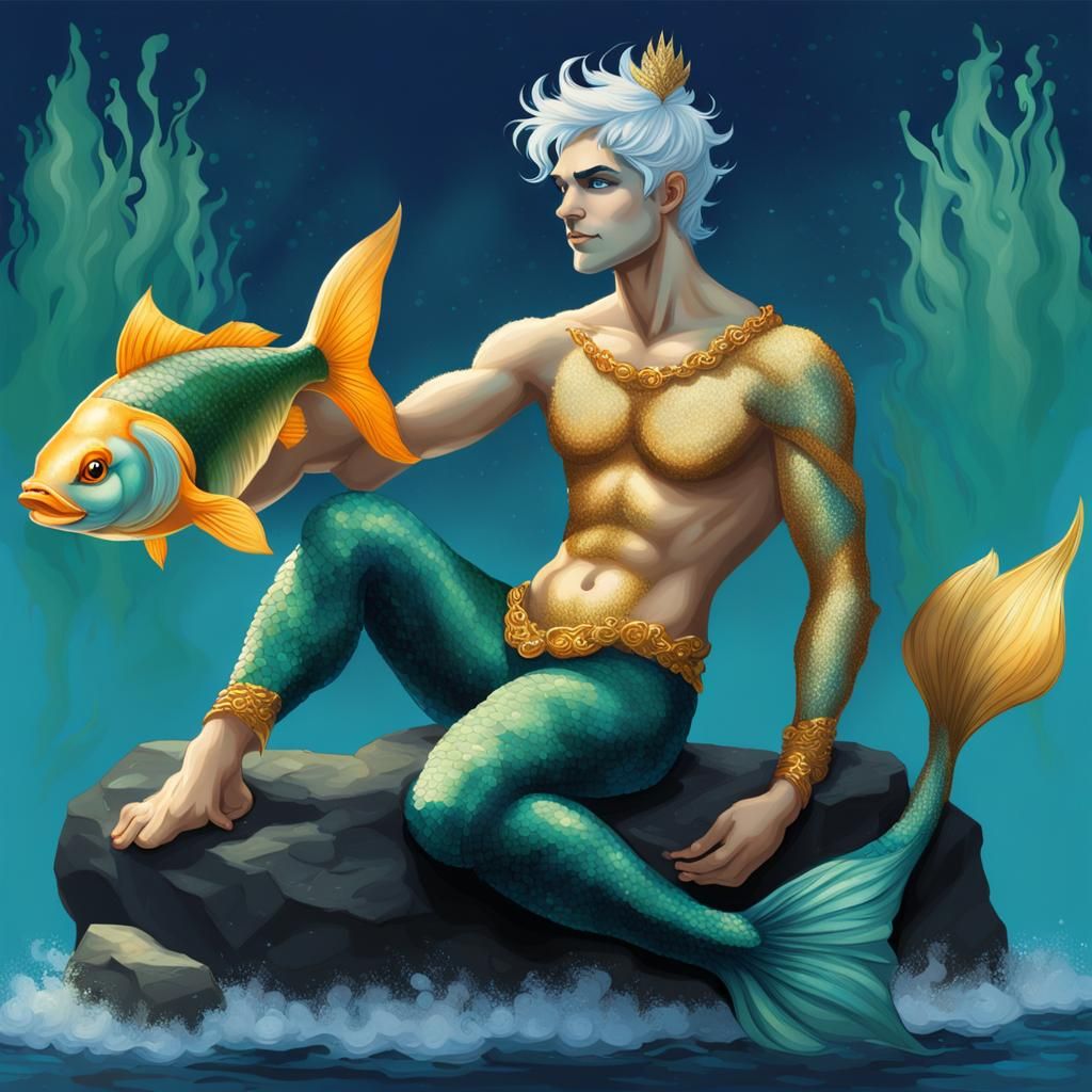 Jack Frost Merman with Goldfish