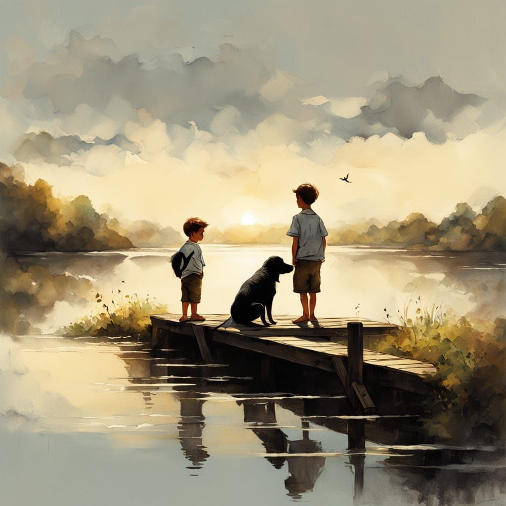 Golden Summer Afternoon in Vintage Americana Style