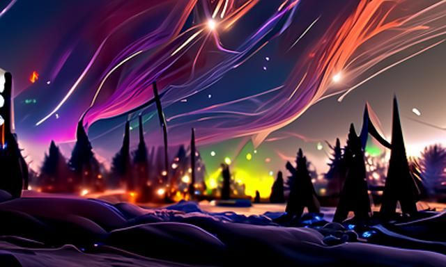 Spectacular Aurora Borealis Digital Artwork in 8k