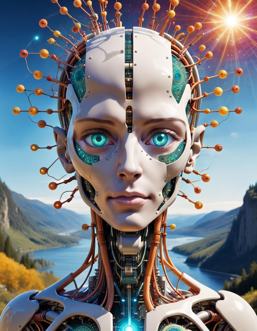 Human-Quantum Hybrid Mind with Natural Landscape