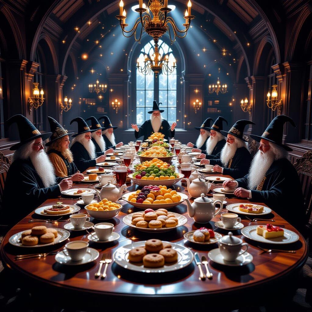 Magical Feast: Dumbledore's Enchanted Dining Table