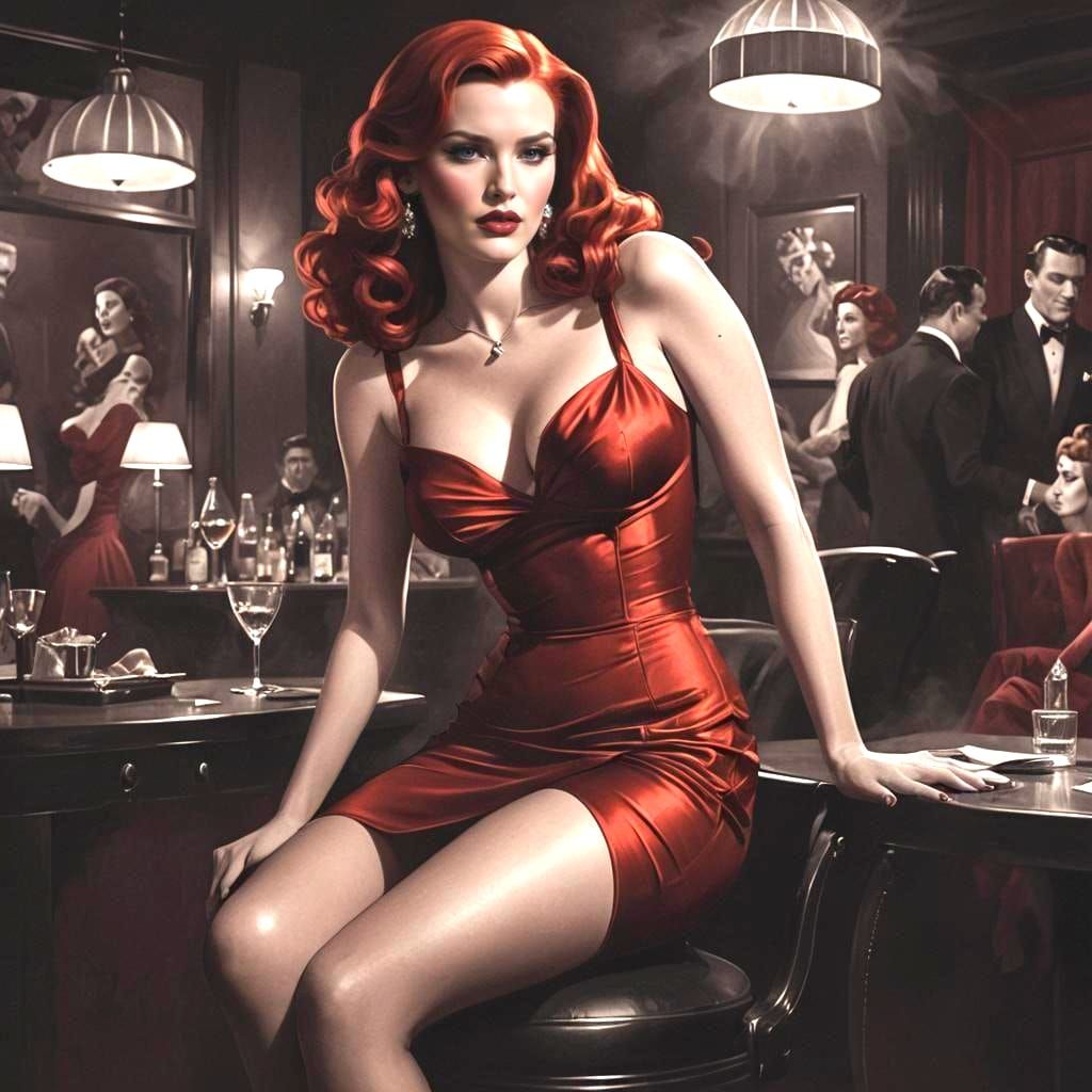 Jessica Rabbit Inspired Cartoon Character