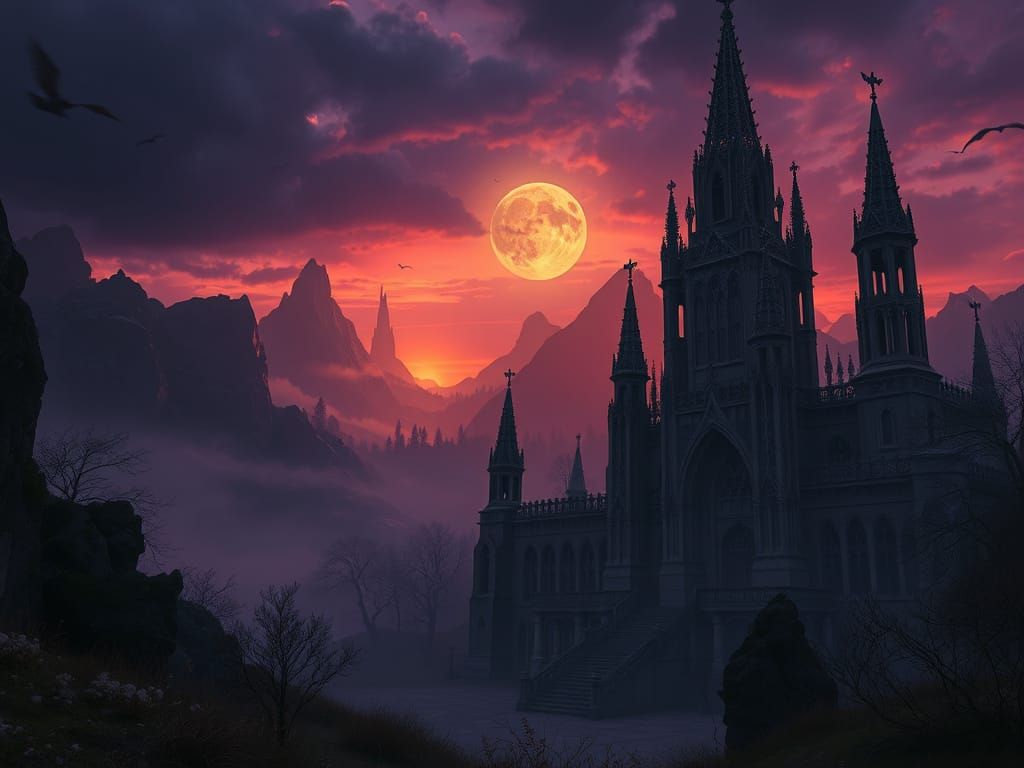 Gothic Realm of Oz in Dramatic Twilight