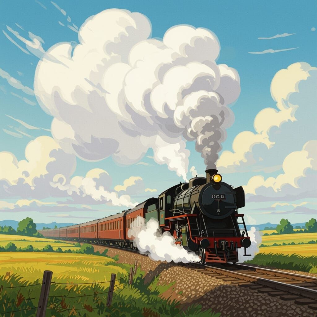 Train Steam Reveals Whimsical Landscape Art