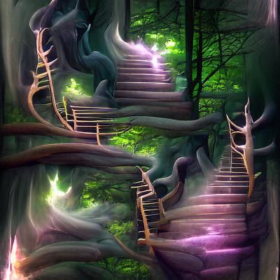 Mystical Forest Staircase