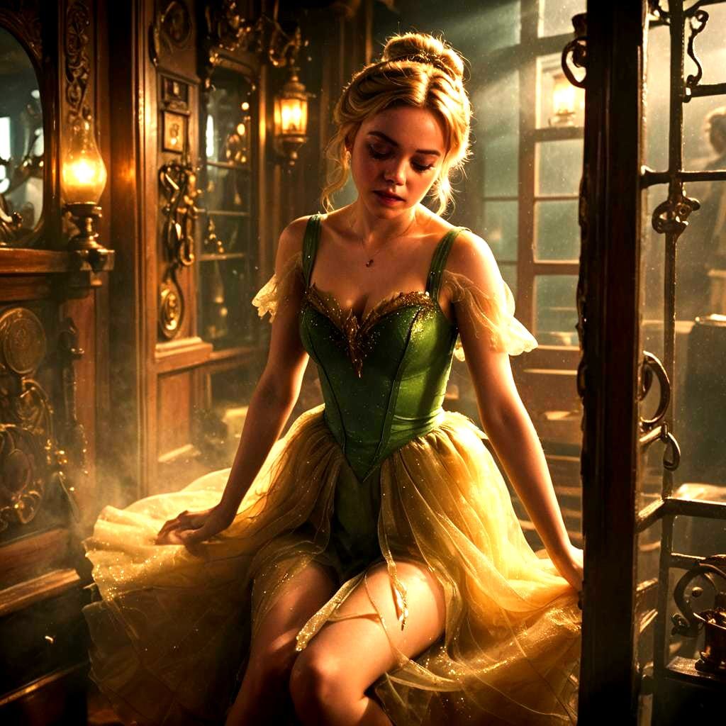 Tinkerbell Crushes a Ship: Cinematic Film Still