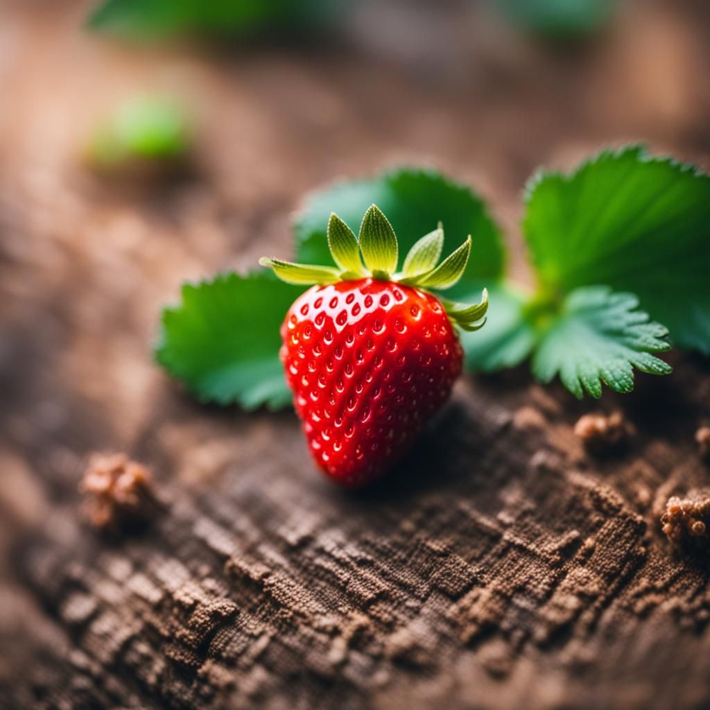 Strawberry Close-Up: Professional Photography with Bokeh