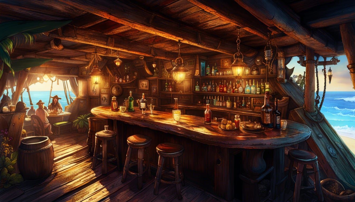 Jersey Shore Boardwalk-Covered Clandestine Pirate Clubhouse 🏴‍☠️⚓️