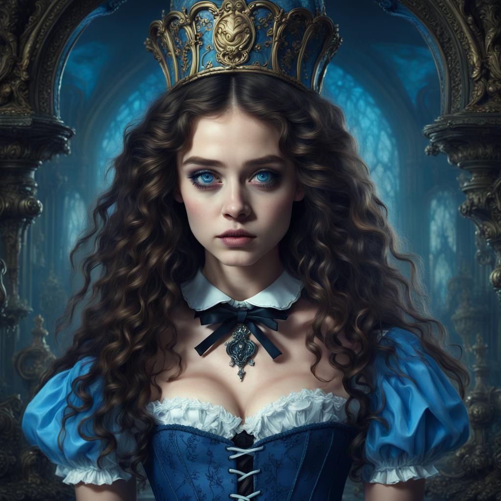 Gothic Alice in Wonderland with Haunted Look